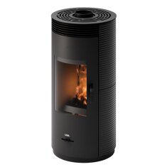 Kaminofen Cadel Spin 8 Wood Air - 8 kW - Gusseisen Schwarz