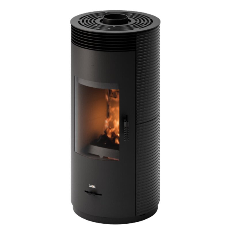 Kaminofen Cadel Spin 8 Wood - 8 kW - Gusseisen Schwarz