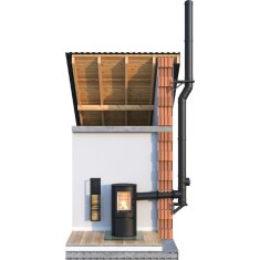 DW-BLACK - L&auml;ngenelement 1000mm - &Oslash; 130 mm