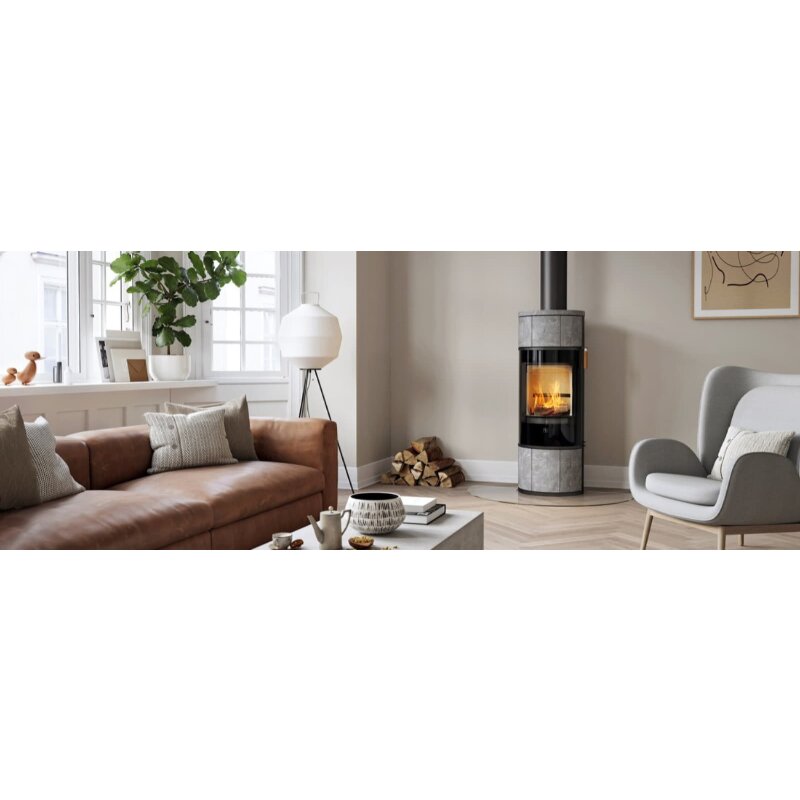 Kaminofen SCAN 84-5 Modern Speckstein (RLU) - 5 kW