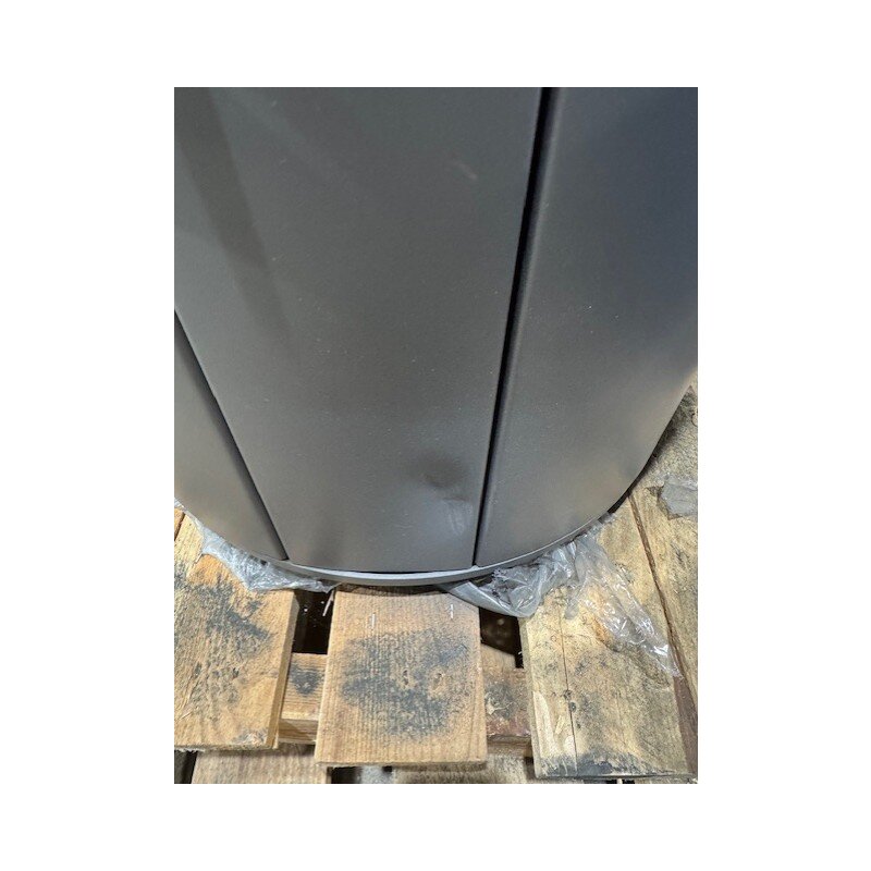 Kaminofen  SCAN 83-4 Maxi, Griff und Leisten Alu, grau - 5 kW (RLU) - B-Ware