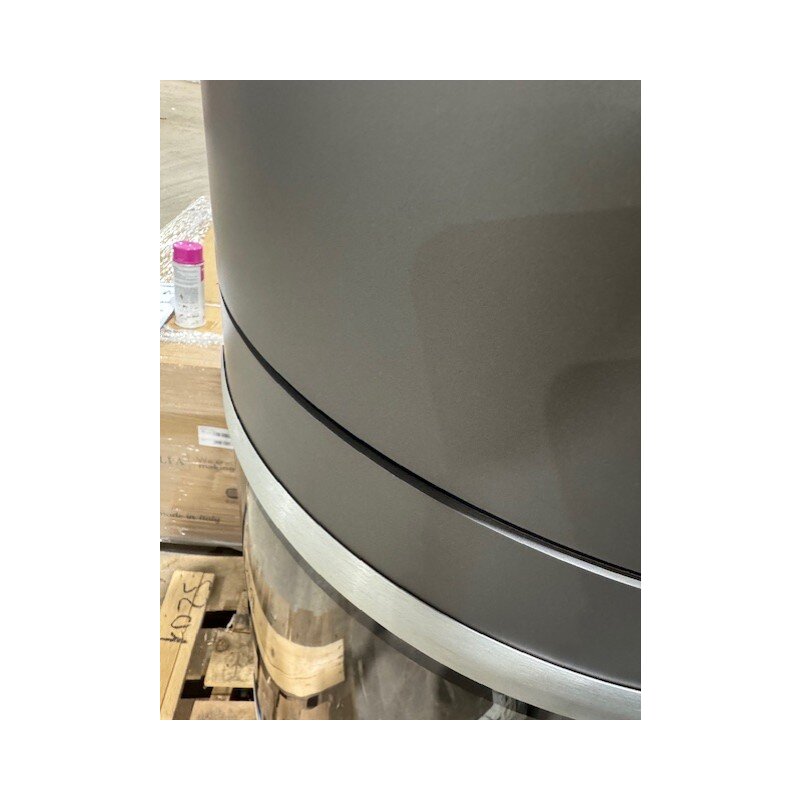 Kaminofen  SCAN 83-4 Maxi, Griff und Leisten Alu, grau - 5 kW (RLU) - B-Ware