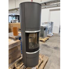 Kaminofen  SCAN 83-4 Maxi, Griff und Leisten Alu, grau -...