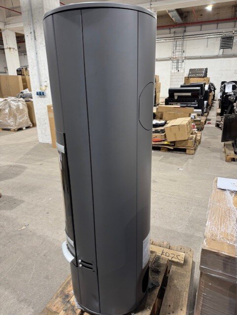 Kaminofen  SCAN 83-4 Maxi, Griff und Leisten Alu, grau - 5 kW (RLU) - B-Ware