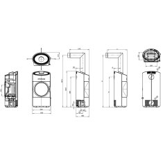 Kaminofen Austroflamm Clou Compact 2.0 - 6 kW - AUSSTELLUNGSSTÜCK