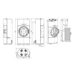 Kaminofen Austroflamm Clou Xtra 2.0 (Wärmespeicherung) - 8 kW - BRENNGERÄT