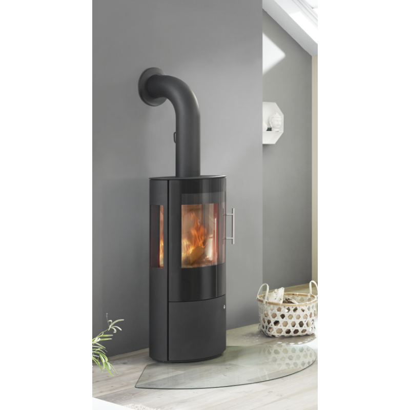 Kaminofen Königshütte Draco mit Seitenscheiben + Glastür - 5 kW