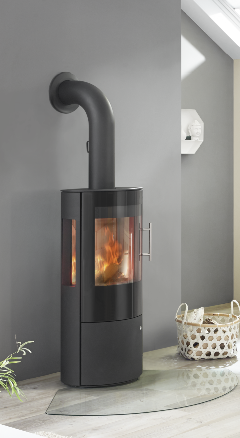 Kaminofen Königshütte Draco mit Seitenscheiben + Glastür - 5 kW