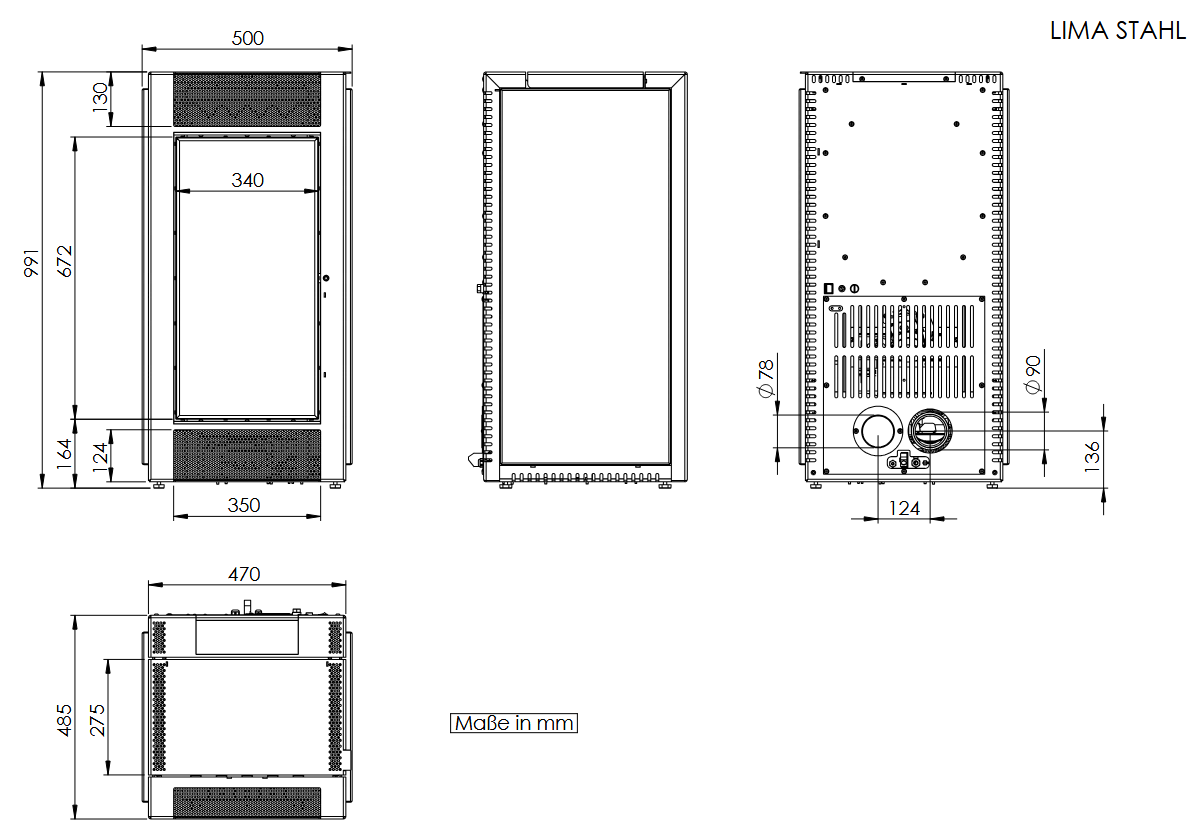 Pelletofen Königshütte Lima 2.0 - 6 kW