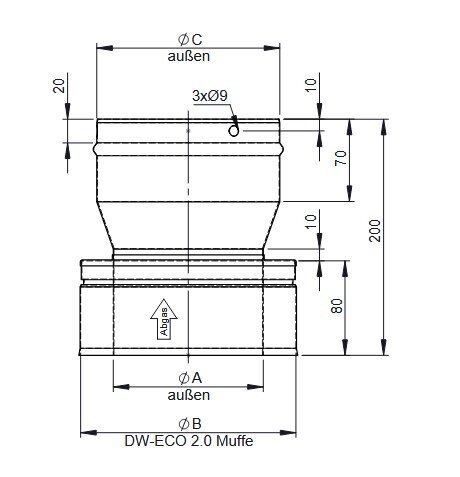 Mündungsabschluss für Hurrican - Ø 180 mm für DW-ECO 2.0 + DWETN