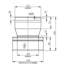 Mündungsabschluss für Hurrican - Ø 200...