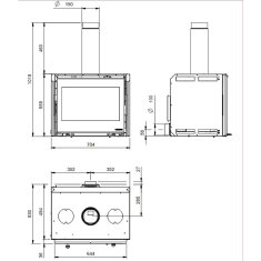 Kamineinsatz La Nordica Inserto 70 Lean - 8 kW