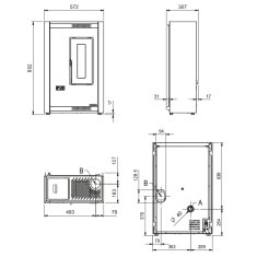Pelletofen La Nordica Extraflame Luisella 5.0 - 5,1 kW