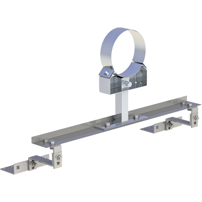 Jeremias Dachhaken- Set zur Schornsteinbefestigung auf Schrägdächern, verstellbar - Ø 150 mm