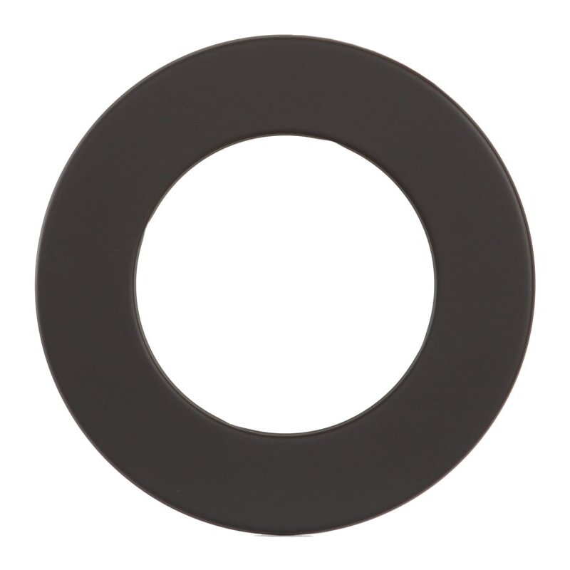 Wandrosette Ø125mm - 9cm Rand, schwarz