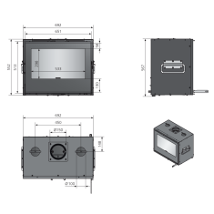 Kamineinsatz Oranier HIC OR-70 - 6,5 kW
