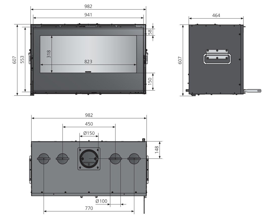 Kamineinsatz Oranier HIC OR-100 - 9 kW