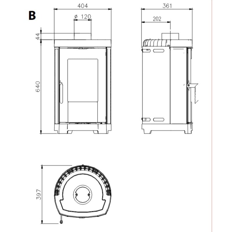 Kaminofen La Nordica Brigitta 16 - 4,7 kW