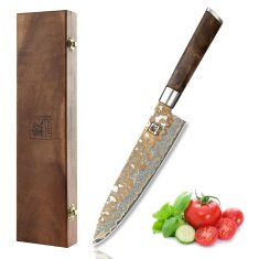 Zayiko MysticMagma - Chefmesser 20cm - Damastmesser mit...