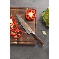 Zayiko MysticMagma - Chefmesser 20cm - Damastmesser mit...