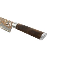 Zayiko MysticMagma - Chefmesser 20cm - Damastmesser mit Bronze- und Kupfereinlage