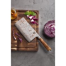 Zayiko MysticMagma - Chai Dao - Damastmesser mit Bronze-...