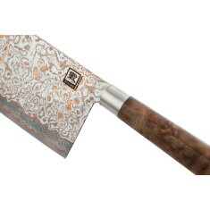 Zayiko MysticMagma - Chai Dao - Damastmesser mit Bronze- und Kupfereinlage