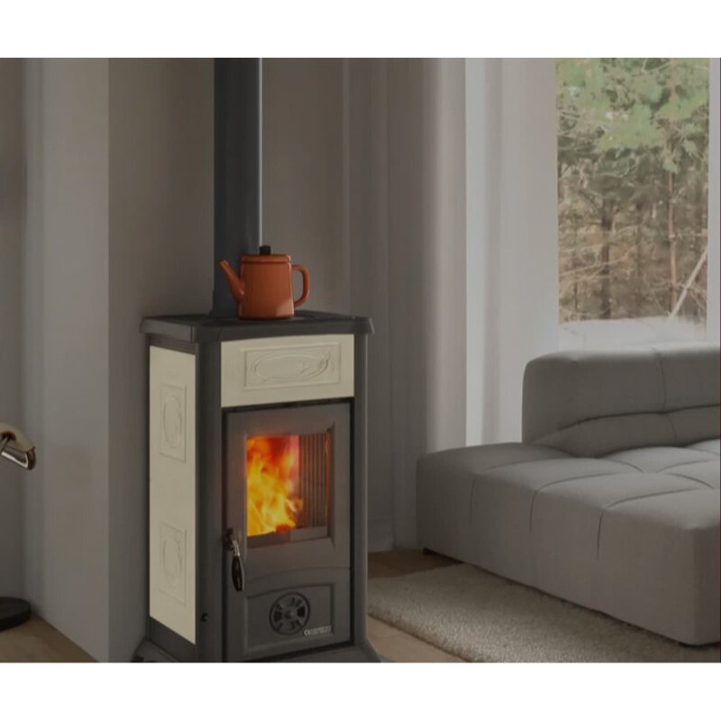 Kaminofen La Nordica Gemma Lean Ceramica - 6,5 kW