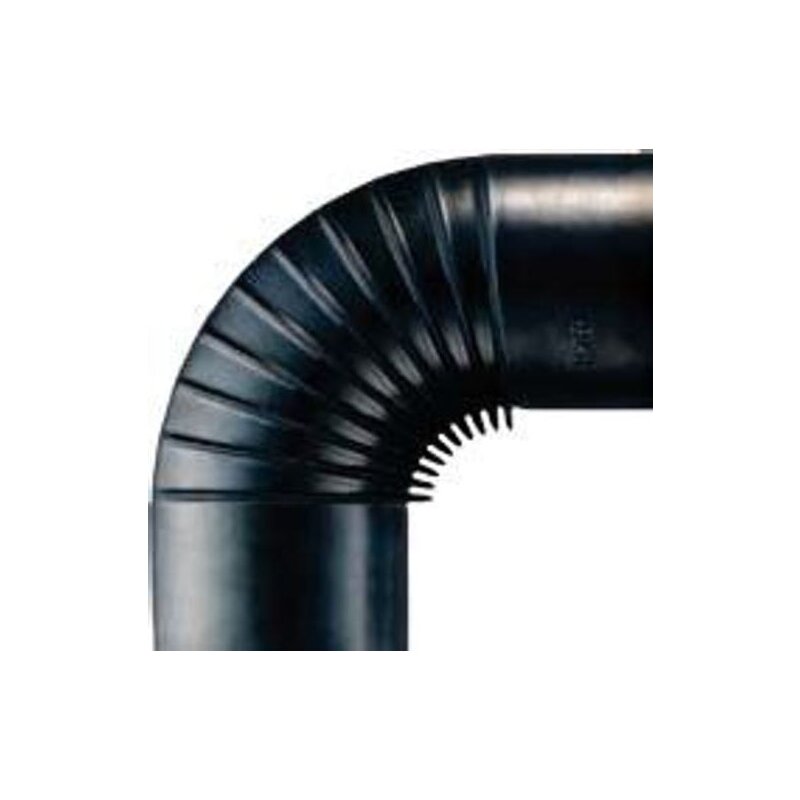 Rauchrohrbogen 90° Ø130 x 0,6 mm gebläut