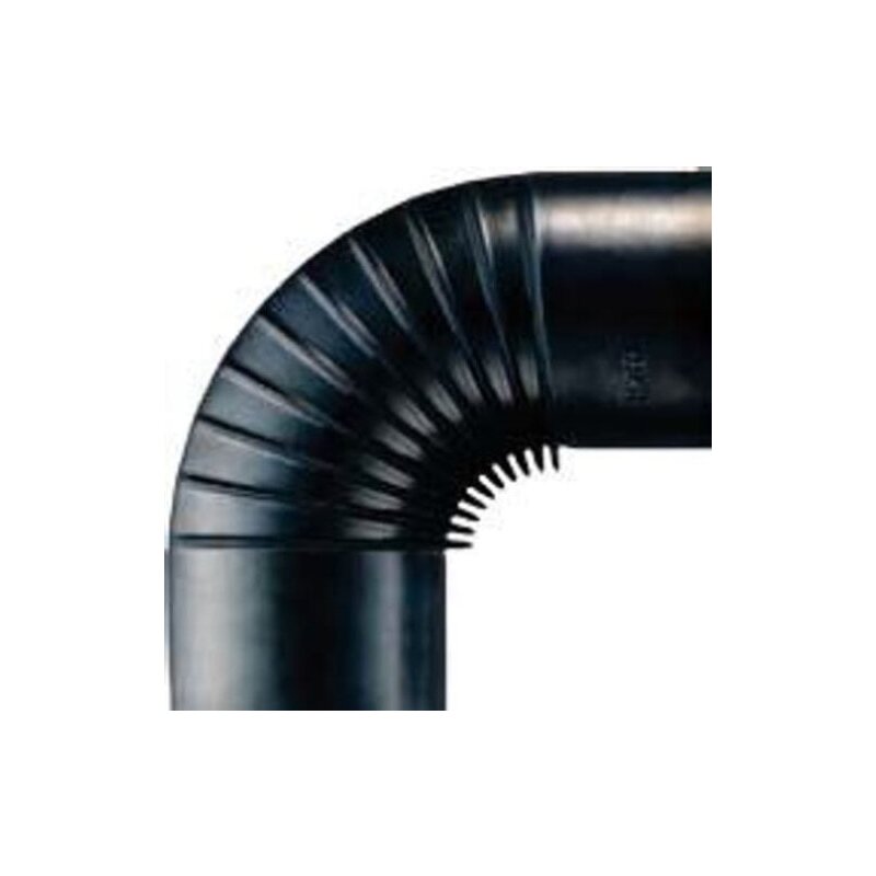 Rauchrohrbogen 90° Ø130 x 0,6 mm gebläut