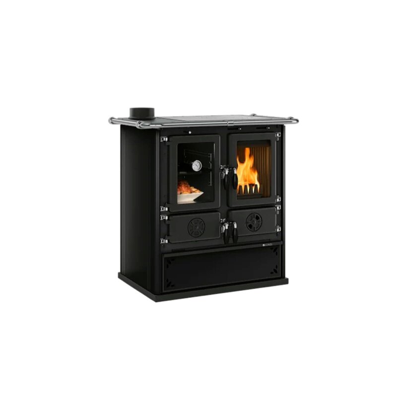 Küchenherd La Nordica Rosetta Sinistra 16 Steel - 7,9 kW - Schwarz Anthrazit