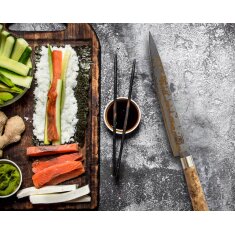 Zayiko MysticMagma - Sashimi 25cm - Damastmesser mit...