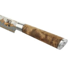 Zayiko MysticMagma - Sashimi 25cm - Damastmesser mit Bronze- und Kupfereinlage