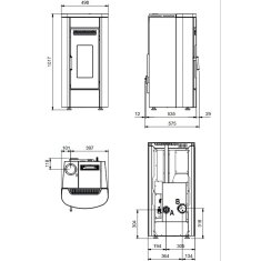 Pelletofen La Nordica Extraflame Klaudia 5.0 Evo - 8 kW