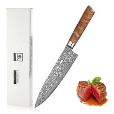 Zayiko Kinone - Chefmesser 20cm - Damastmesser aus...
