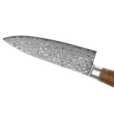 Zayiko Kinone - Chefmesser 20cm - Damastmesser aus schwarzem Stahl
