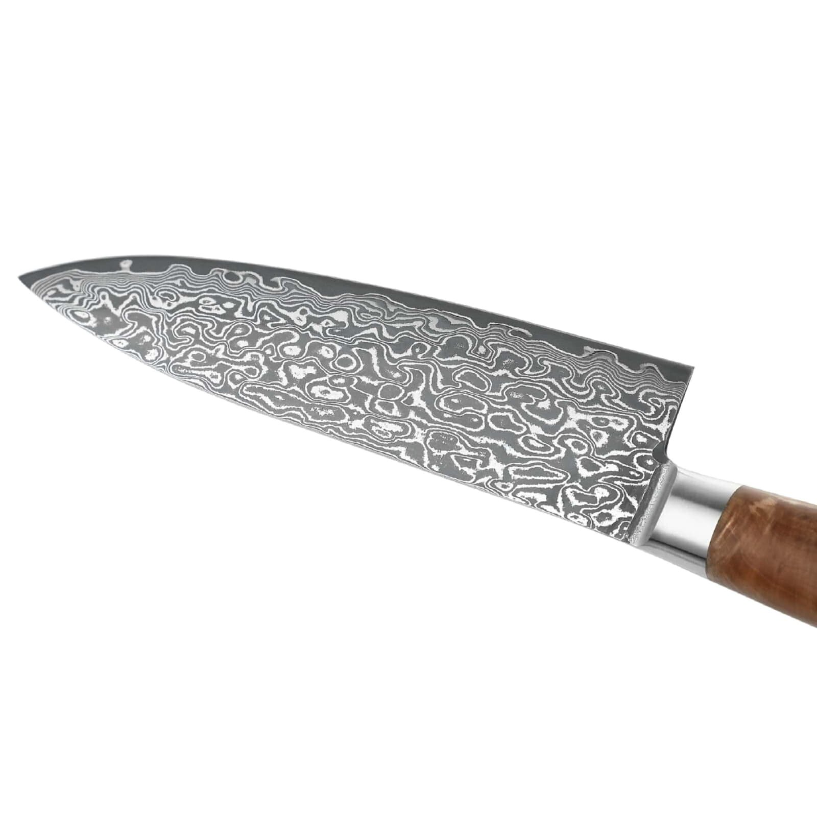 Zayiko Kinone - Chefmesser 20cm - Damastmesser aus schwarzem Stahl