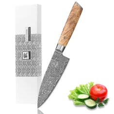 Zayiko Kinone - kleines Chefmesser 17cm - Damastmesser...