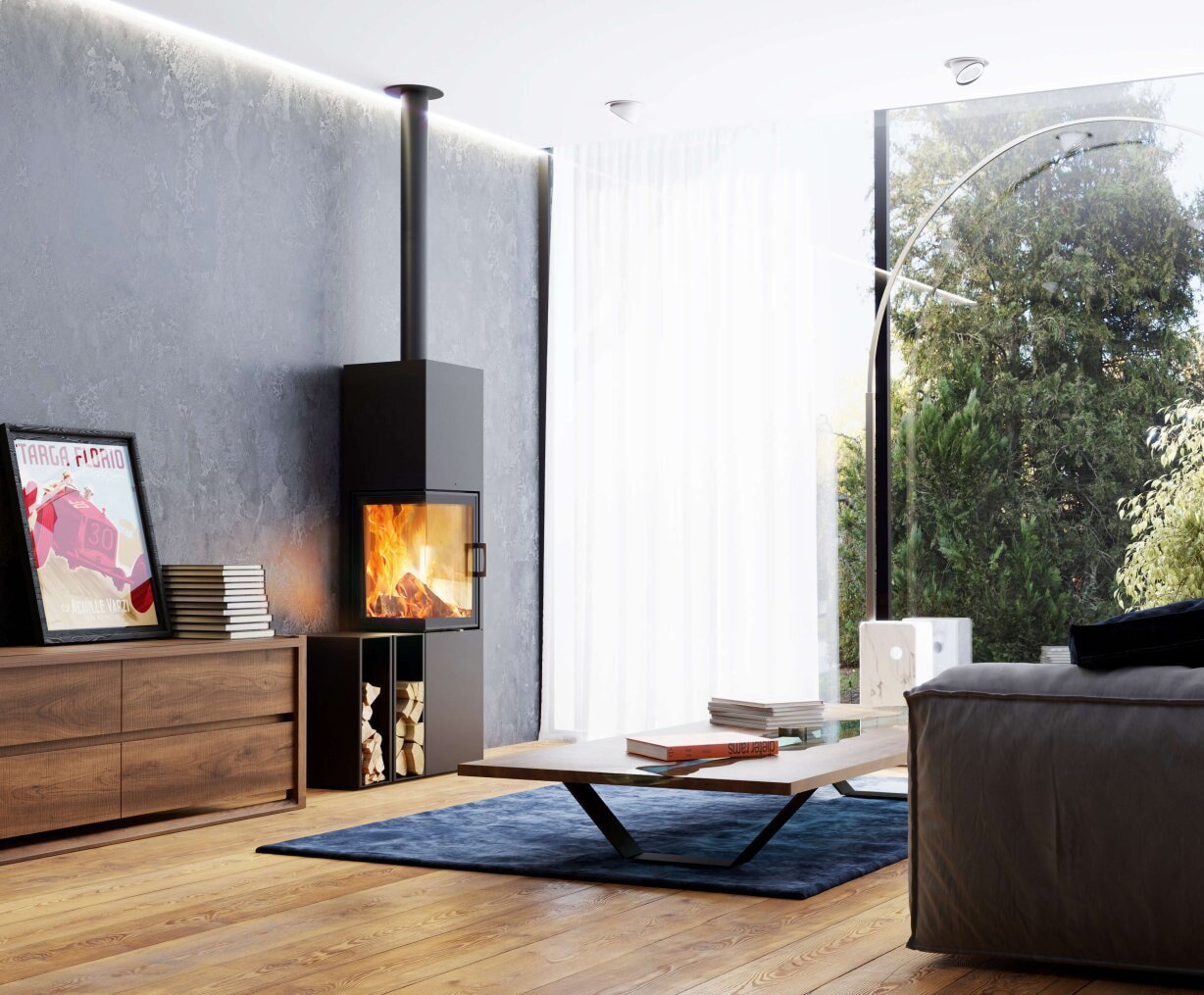 Kaminofen Austroflamm Slim 4.0 - 5 kW