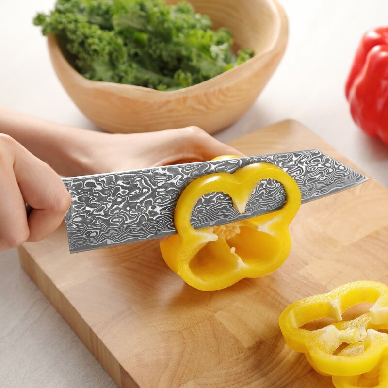 Zayiko Kinone - Kiritsuke 20cm - Damastmesser aus schwarzem Stahl