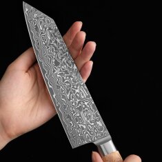 Zayiko Kinone - Kiritsuke 20cm - Damastmesser aus schwarzem Stahl