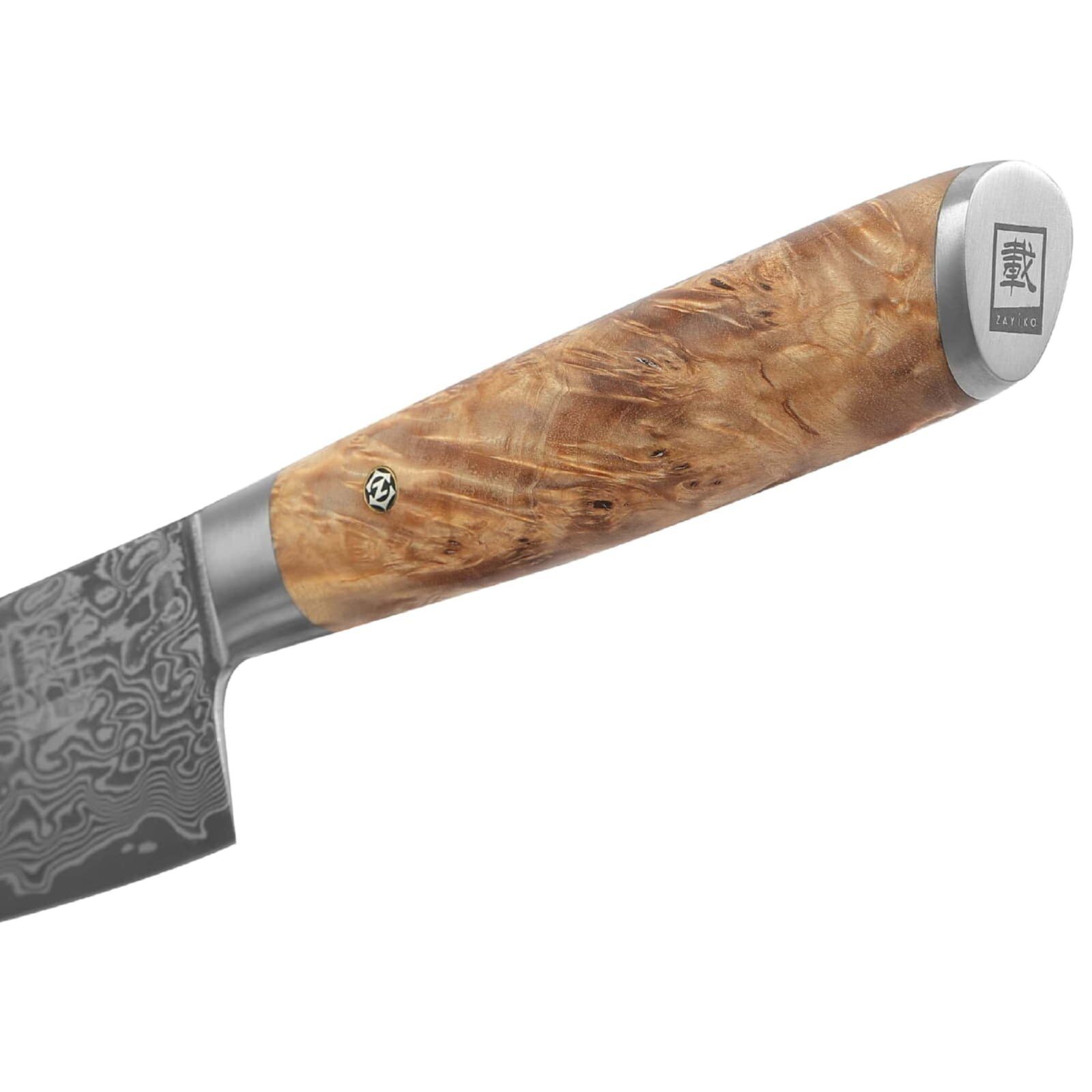 Zayiko Kinone - Kiritsuke 20cm - Damastmesser aus schwarzem Stahl