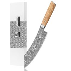 Zayiko Kinone - BBQ- und Blockmesser 20cm - Damastmesser...