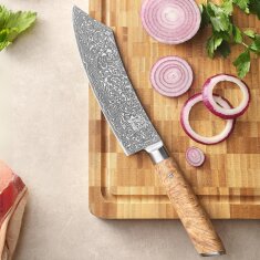 Zayiko Kinone - BBQ- und Blockmesser 20cm - Damastmesser...
