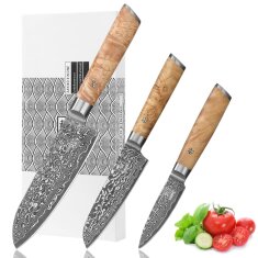 Zayiko Kinone - 3er Set Santoku, kleines Santoku,...