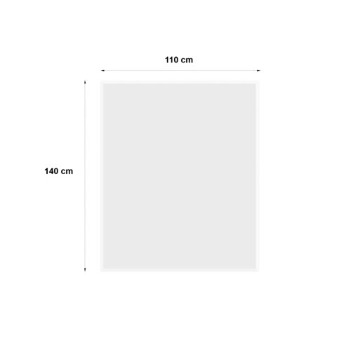 Bodenplatte Glas ESG 8mm mit Facette Rechteck 1400 x 1100 mm