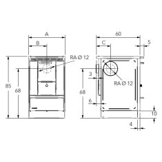 K&uuml;chenherd Lohberger - Rega 50 Edition SGM - 4,5 kW - Schwarzgrau matt - AKTION