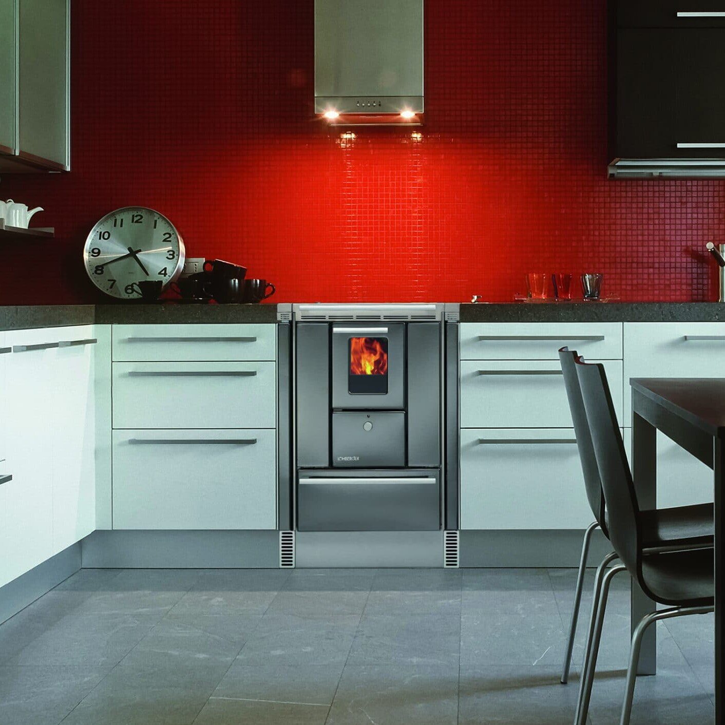 Küchenherd Lohberger - Rega 50 Edition SGM - 4,5 kW - Schwarzgrau matt - AKTION