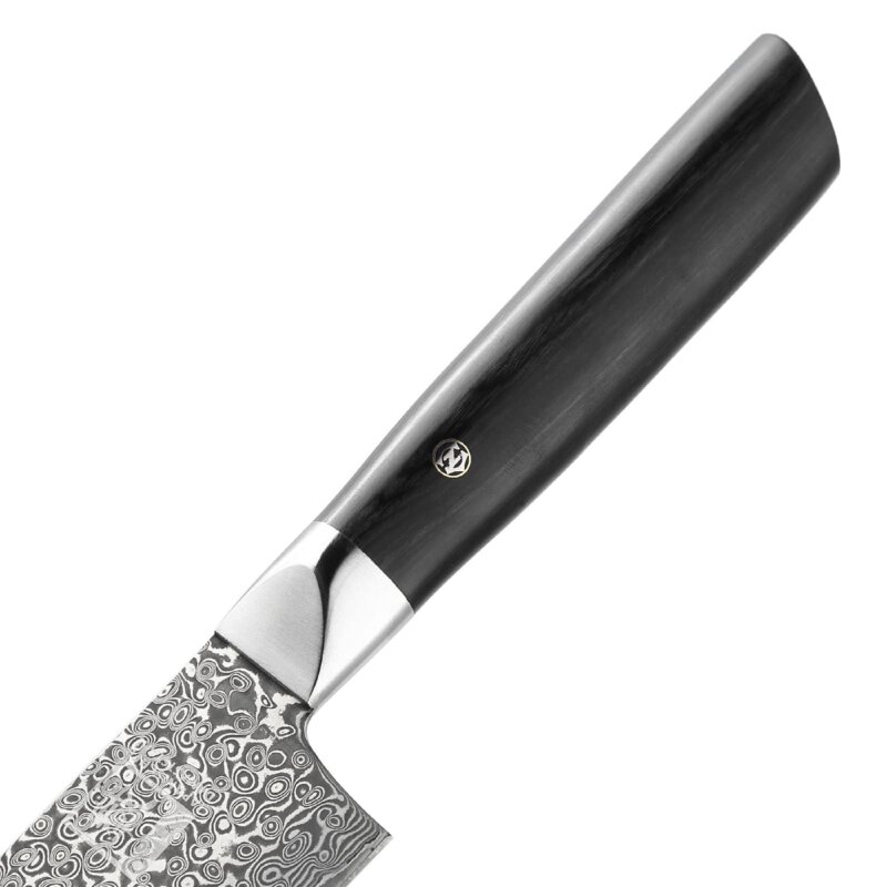 Zayiko Black Edition - Chefmesser 20cm - Damastmesser aus schwarzem Stahl