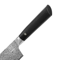 Zayiko Black Edition - Nakirimesser 18,5cm - Damastmesser aus schwarzem Stahl